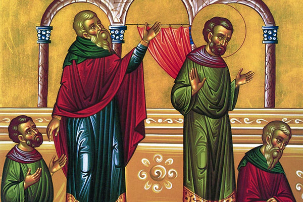 Sunday of the Publican and the Pharisee Orthodox Church Icon blog by the sisters of monasterevmc.org