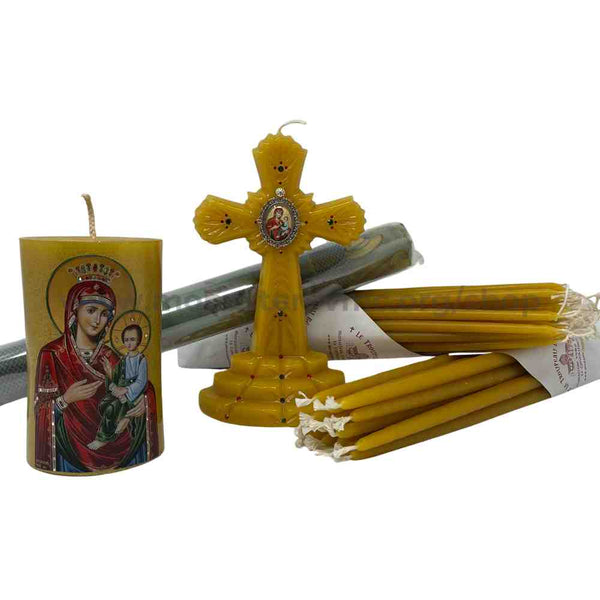 Natural beeswax candles and products made in Canada by the sisters of monasterevmc.org / Chandelles et produits en cire d'abeille fabriqués au Québec par les soeurs du monasterevmc.org