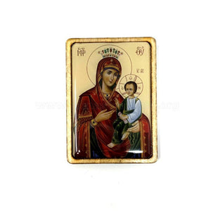 Orthodox style pocket size icon of the Mother of God Quick to hear sold by the sisters of monasterevmc.org