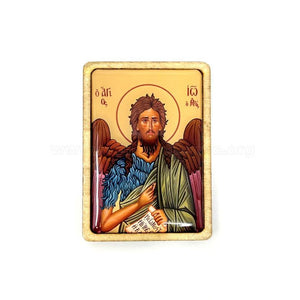 Pocket size Orthodox Icon of Saint John the Forerunner and Baptist of Christ sold by the sisters of monasterevmc.org