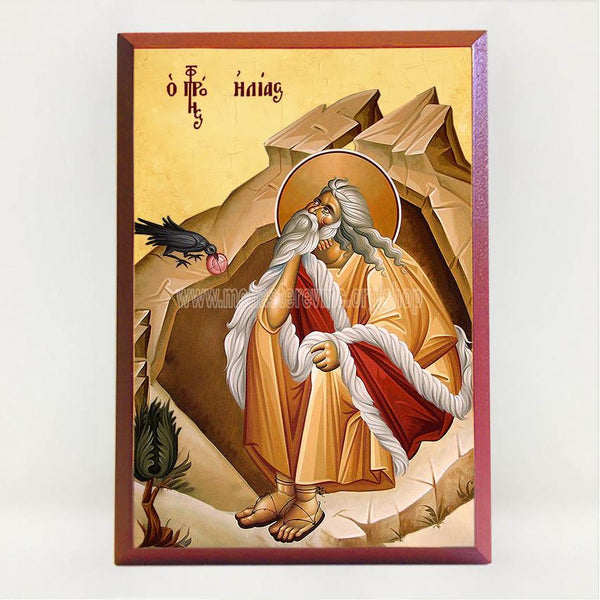 Saint Elias the Prophet, byzantine orthodox custom made icon by the sisters of monasterevmc.org / Icône byzantine orthodoxe du Prophète Élie fabriquée par les soeurs du monasterevmc.org