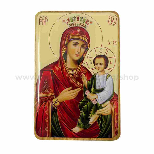Orthodox style pocket size icon of the Mother of God Quick to hear sold by the sisters of monasterevmc.org