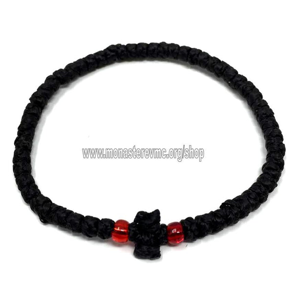 Orthodox prayer rope with thin knots, sold by the sisters of monasterevmc.org-Chapelet orthodoxe avec petits nœuds, vendu par les sœurs de monasterevmc.org, disponible en plusieurs couleurs.