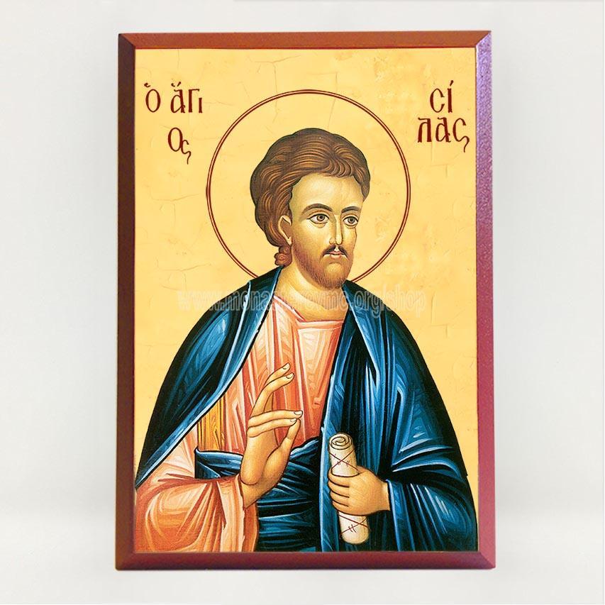 Saint Silas the Apostle, byzantine custom made icon by the sisters of monasterevmc.org / Saint Silas l'apôtre, icone byzantine orthodoxe fabriquée au Québec par les soeurs du monasterevmc.org