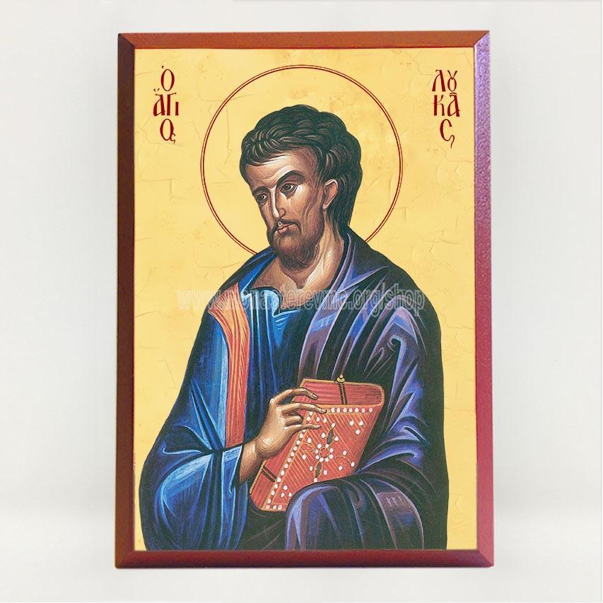 Saint Luke the Apostle and Evangelist, byzantine custom made icon by the sisters of monasterevmc.org / Saint Luc l'apôtre et évangéliste, icone byzantine orthodoxe fabriquée au Québec par les soeurs du monasterevmc.org