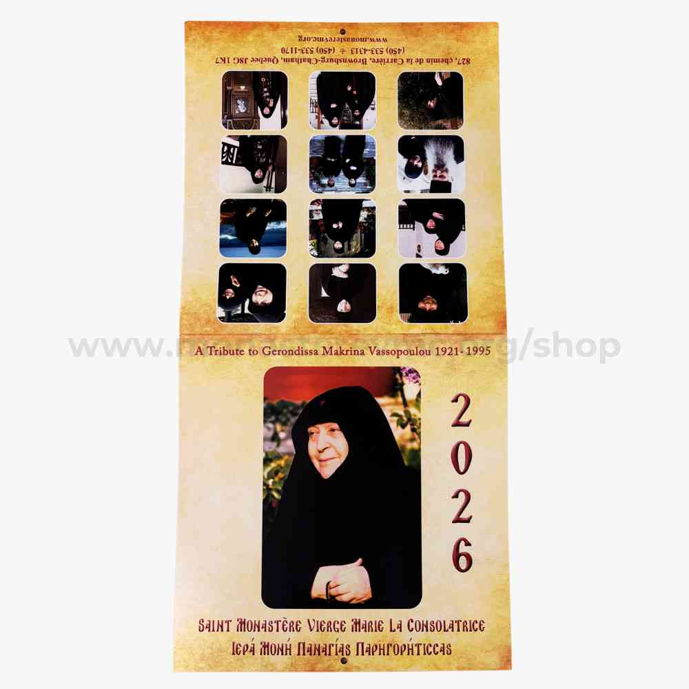 Orthodox Feasts and Saints Calendar made by the sisters of monasterevmc.org