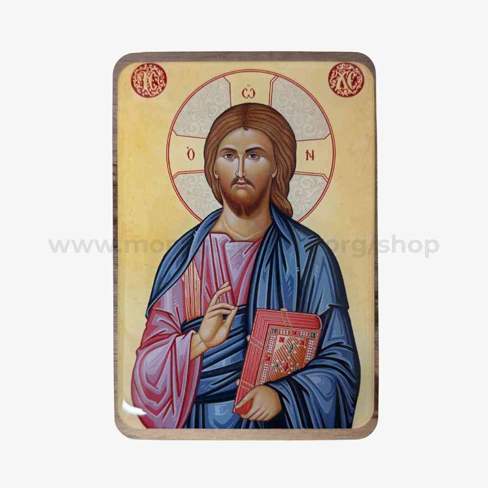 Pocket size Orthodox icon of Christ Pantocrator  sold by the sisters of monasterevmc.org