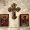 Orthodox Wooden Crucifix Wall Cross - Crucifixion of Christ with Angels & "Save and Protect"