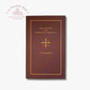 Brown book with gold text 'Daily Prayers for Orthodox Christians' and cross on a white background with 'Troupeau Benit' logo branding
