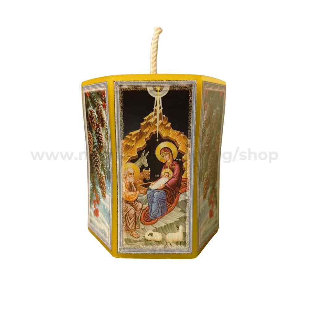 Pilier hexagonal en cire d'abeille 