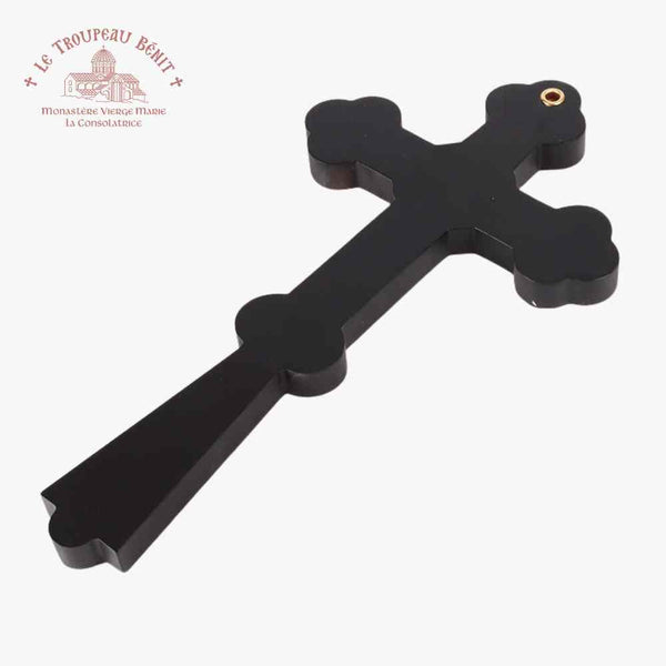Handcrafted Orthodox Crucifix – 30 cm – Traditional Gold-Accented