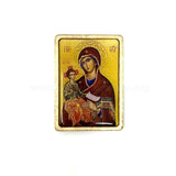 Pocket size Orthodox icon of the Mother of God Full of Grace sold by the sisters of monasterevmc.org