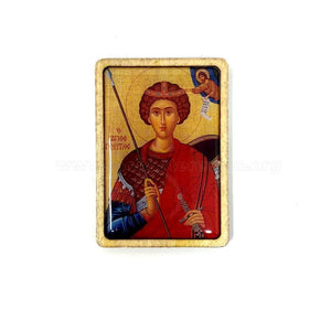 Orthodox pocket size icon of Saint George the Great Martyr
