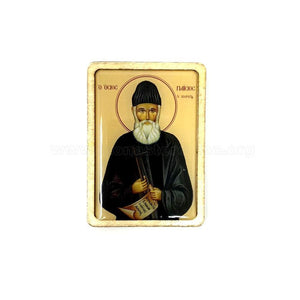 Pocket size Orthodox Icon of Saint Paisios the Athonite sold by the sisters of monasterevmc.org