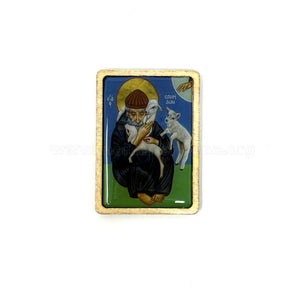 Orthodox pocket size icon of Saint Spyridon of Tremithus sold by the sisters of monasterevmc.org