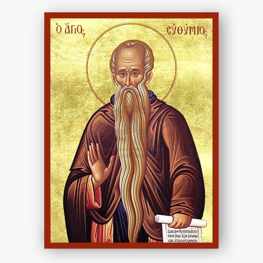 Icon of a bearded religious figure with a gold background