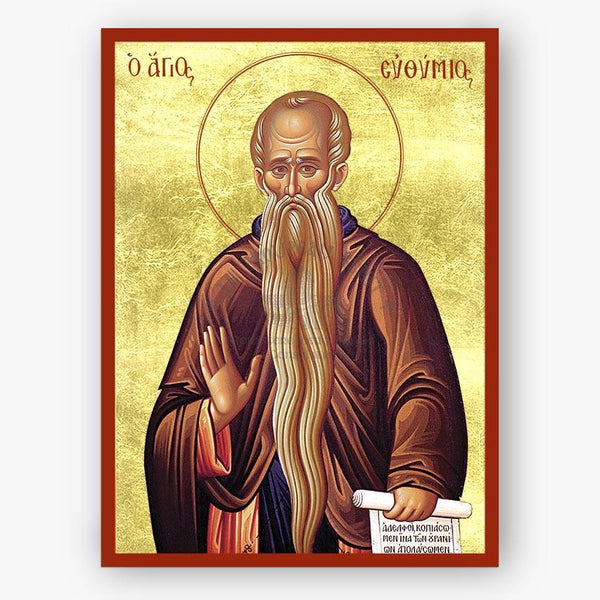 Icon of a bearded religious figure with a gold background