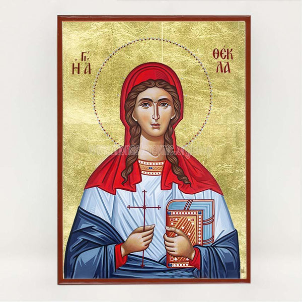 Saint Thekla Byzantine Orthodox Icon handwritten by the sisters of the monastery made by the sisters of monasterevmc.org / Icône byzantine orthodoxe de Sainte Thekla faite à la main par les soeurs du monasterevmc.org