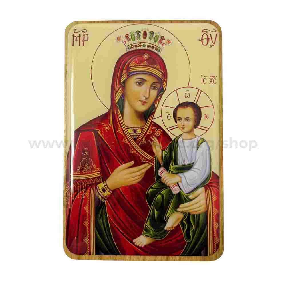 Orthodox style pocket size icon of the Mother of God Quick to hear sold by the sisters of monasterevmc.org