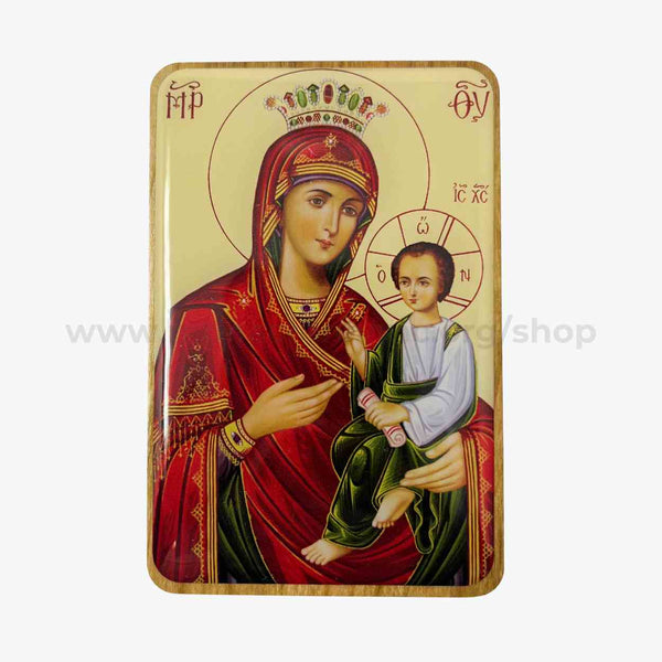 Pocket size Icon of Theotokos quick to hear sold by the sisters of monasterevmc.org