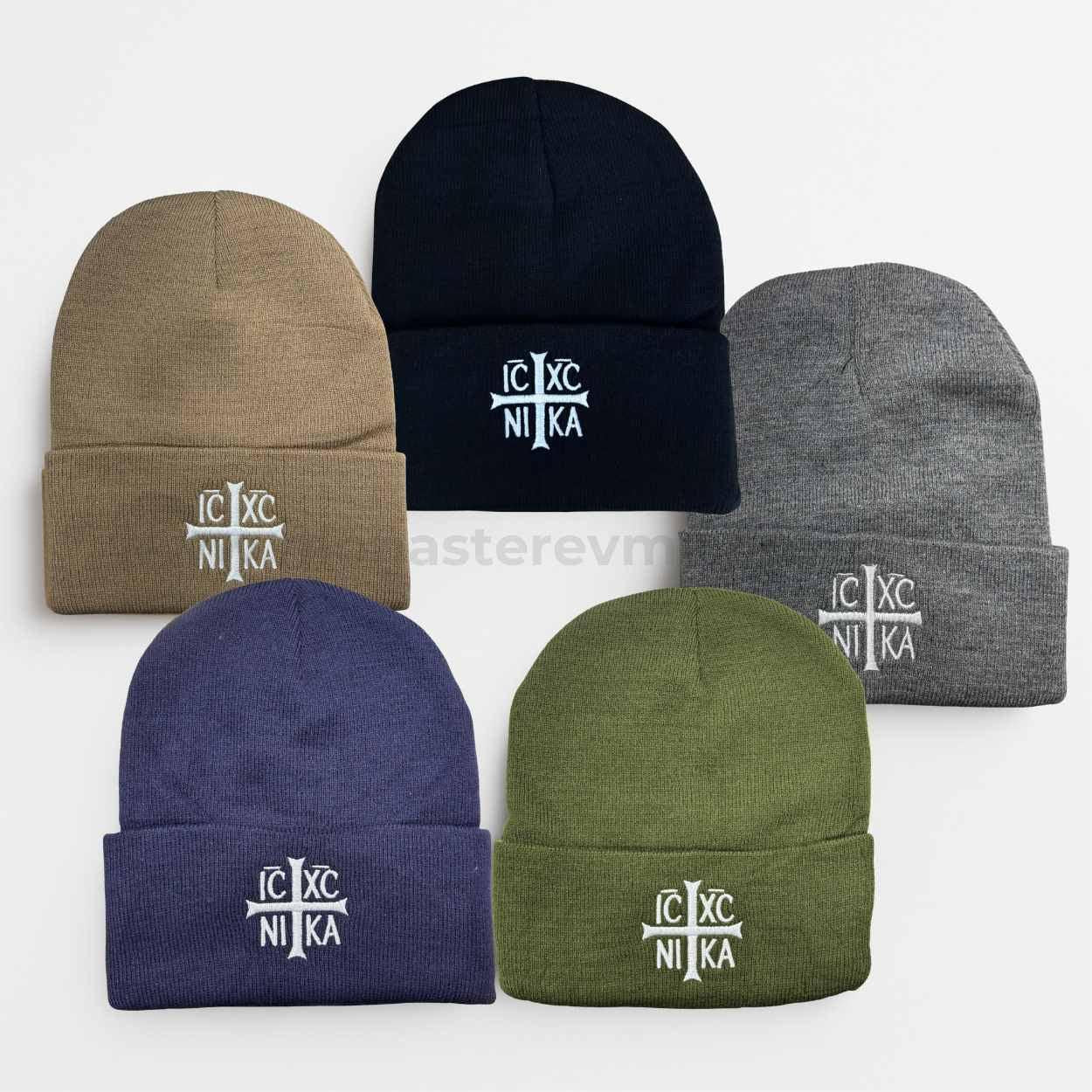 Orthodox Cross Winter Beanie – Multiple Colors