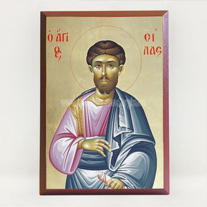 Saint Silas the Apostle, byzantine custom made icon by the sisters of monasterevmc.org / Saint Silas l'apôtre, icone byzantine orthodoxe fabriquée au Québec par les soeurs du monasterevmc.org