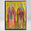 Saints Andronikos & Athanasia of Egypt, Byzantine Orthodox Icon made by the sisters of monasterevmc.org / Icône byzantine orthodoxe de Saints martyrs Andronique & Athanasie, faite à la main par les soeurs du monasterevmc.org