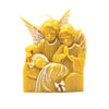 Angels with baby in crib beeswax candle made by the sisters of monasterevmc.org / Changelle en cire d'abeille "Anges au chevet du bébé" faite par les soeurs du monasterevmc.org