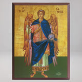 Holy Archangel Gabriel, byzantine orthodox custom made icon by the sisters of monasterevmc.org