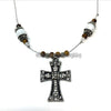 Orthodox glass bead Cross and bracelet designed and assembled in Canada by the sisters of monasterevmc.org / Bracelet et croix orthodoxe avec des perles de verre conçus et faits à la main au Québec par les soeurs du monasterevmc.org