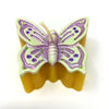 "Butterfly" beeswax candle handmade in Canada and sold by the sisters of monasterevmc.org / Chandelle en cire d'abeille "Le papillon" faite à la main par les soeurs du monasterevmc.org