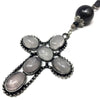 Orthodox Christian cross automobile pendant decorated, assembled and sold in Canada by the sisters of monasterevmc.org / Pendentif pour voiture avec croix chrétienne orthodoxe décorée et assemblée au Québec par les soeurs du monasterevmc.org