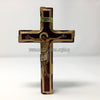 Byzantine Orthodox Christian wooden cross for wall mounting sold in Canada by the sisters of monasterevmc.org / Croix orthodoxe en bois pour le murvendu au Québec par les soeurs du monasterevmc.org
