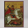 Saint George, byzantine orthodox custom made icon by the sisters of monasterevmc.org / Icone byzantine orthodoxe de Saint George, fabriquée par les soeurs du monasterevmc.org