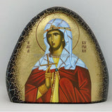 St Kyriake the Great Martyr orthodox icon on stone monasterevmc.org