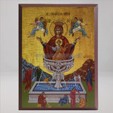 Theotokos, Life Giving Font, byzantine orthodox custom made icon by the sisters of monasterevmc.org| Mère de Dieu, Source vivifiante, icône byzantine orthodoxe fabriquée par les soeurs du monasterevmc.org