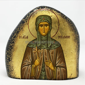 St Melanie of Rome orthodox icon on stone monasterevmc.org