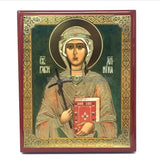 Saint Nina, Russian Orthodox Icon made by the sisters of monasterevmc.org / Icône de style russe orthodoxe de Sainte Nina, faite à la main par les soeurs du monasterevmc.org