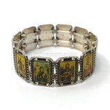 Orthodox metal icon bracelet sold by the sisters of monasterevmc.org / Bracelet orthodoxe en métal avec icones vendu par les soeurs du monasterevmc.org