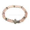 Orthodox crystal bead and cross bracelet sold by the siters of monasterevmc.org / Bracelet orthodoxe avec croix et crystaux vendu par les soeurs du monasterevmc.org
