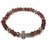 Orthodox crystal bead and cross bracelet sold by the siters of monasterevmc.org / Bracelet orthodoxe avec croix et crystaux vendu par les soeurs du monasterevmc.org