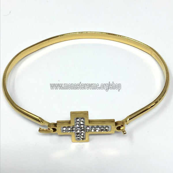 Orthodox christian stainless steel bracelet sold by the sisters of monasterevmc.org / Bracelet orthodoxe en acier inoxydable vendu par les soeurs du monasterevmc.org