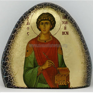 St. Panteleimon on stone