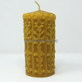 Beeswax Rustic Pillar  | Pillier en cire d'abeille rustique