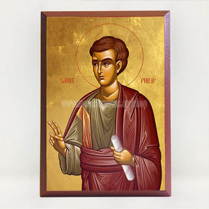 Apostle Philip byzantine orthodox icon made in Canada by the sisters of monasterevmc.org/ Icone byzantine de l'apôtre Philippe faite à la main au Québec par les soeurs du monasterevmc.org