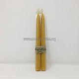 All Natural Beeswax Taper Candles 100% Canadian honey Beeswax made by the nuns monasterevmc.org