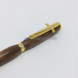 Walnut wood Pen hand turned by the sisters of Monastery Virgin Mary Consolatory. monasterevmc.org