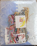 Stamped cross stitch baby quilt